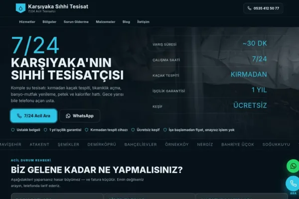 Karşıyaka Sıhhi Tesisat